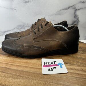 Bed Stu Cobbler Series Leather Wingtip Oxford Brown Driftwood Shoes Men’s 11.5